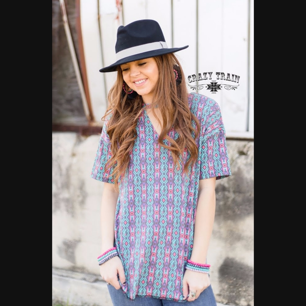 Urban Cowboy Textline Top